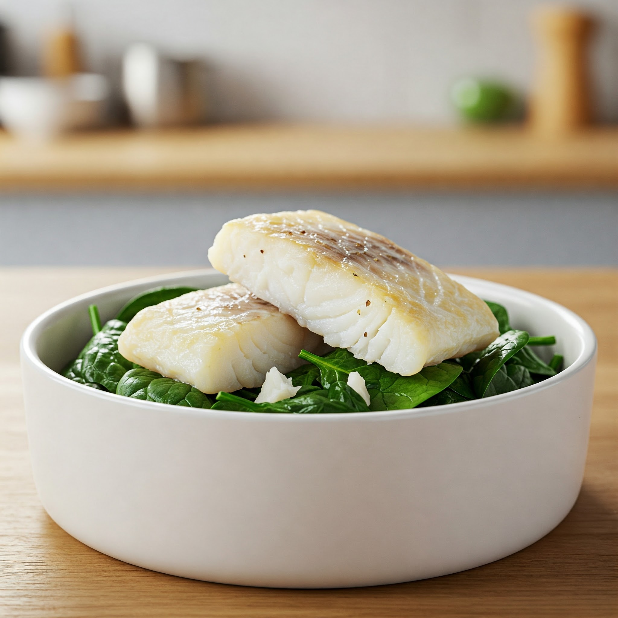 Cod & Spinach